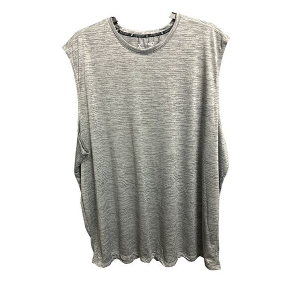 Xersion Mens 4XLT Shirt Train EverAir Muscle Tank Tall Gray Breathable Quick Dry - Picture 1 of 5